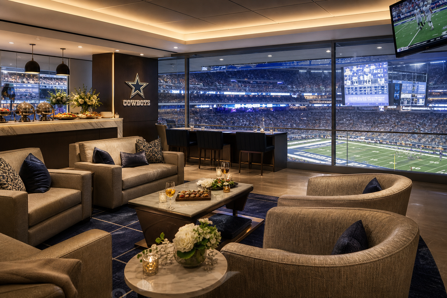 VIP-Lounge experience at stadium